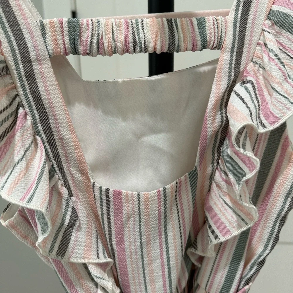 Striped Ruffle Dress - Picture 4 of 5